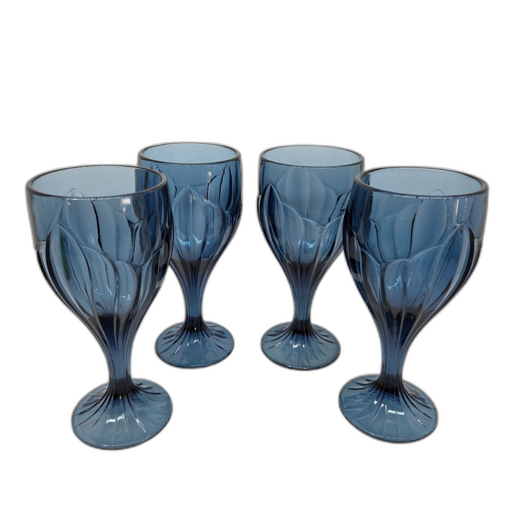 Lenox Sky Blossoms 7 1/4" Water  Wine  Stemware Glasses Set Of 4 VGC